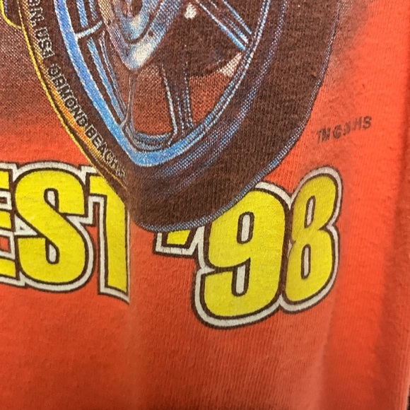 1998 Vintage Biketoberfest Iron Horse Saloon Daytona Halloween Chopper Tee - Picture 4 of 11